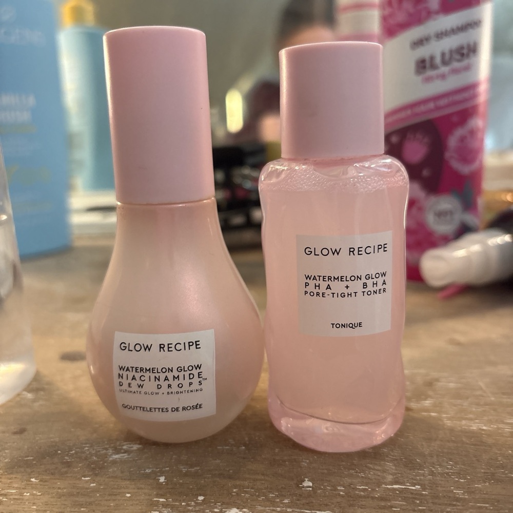 Glow Recipe Watermelon Glow Dew Drops and Toner - Pink
